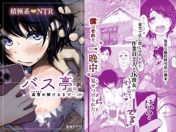 バス亭。衾雪の解けるまで