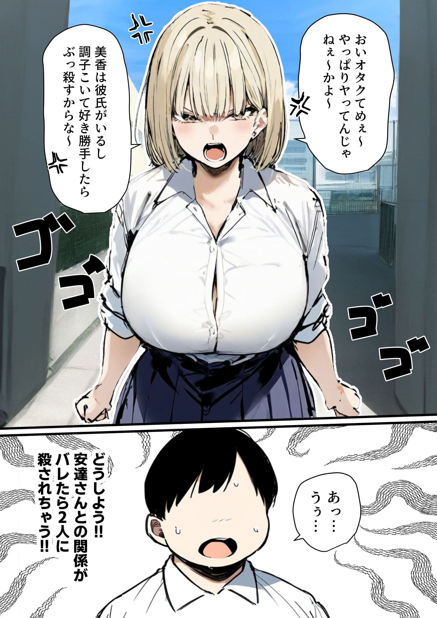 彼氏と喧嘩するたびに僕のチンポでオナニーするギャル2 エロ漫画